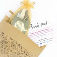 Dotty Fish soft leather baby shoes delivered in sustainable packaging