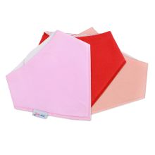 Pink and Red Bibs - 3 Pack