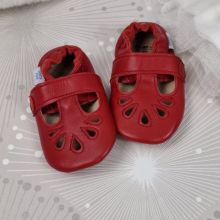 Red T-Bar Rubber Sole Shoes