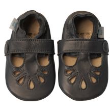 Navy T-Bar Rubber Sole Shoes