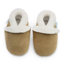 Tan Suede Slippers