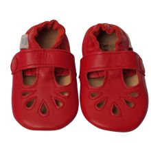 Red T-Bar Rubber Sole Shoes