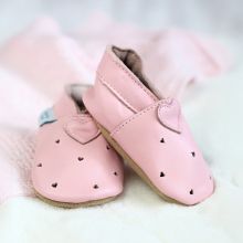 Pink Love Hearts Soft Sole Shoes