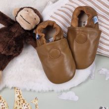 Plain Tan Brown Rubber Sole Shoes