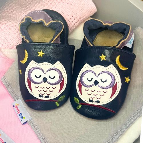 Anya the Owl Soft Sole Shoes