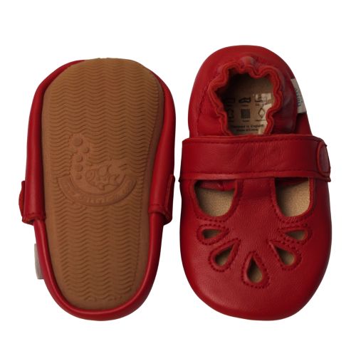 Red T-Bar Rubber Sole Shoes