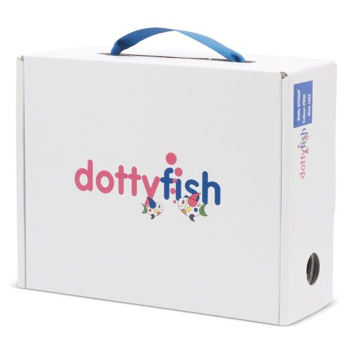 Dotty Fish Shoe Box - sustainable packaging for Shimmy Shoes by Dotty Fish 