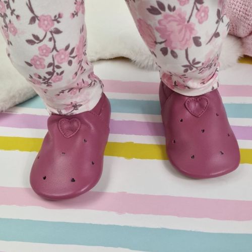 Rose Love Hearts Rubber Sole Shoes