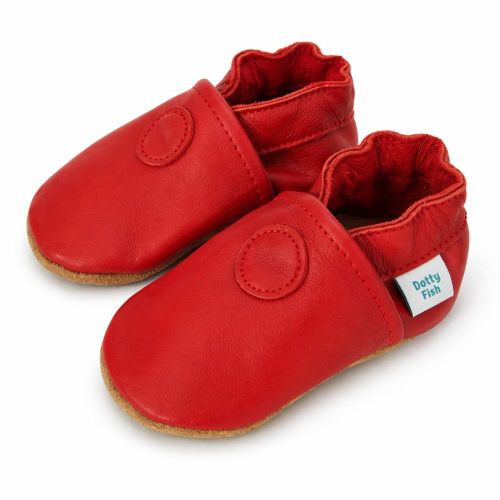 Plain Red Soft Sole Shoes