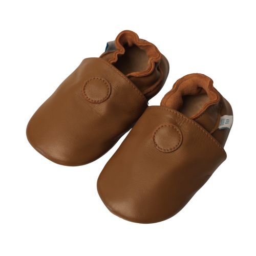Plain Tan Brown Rubber Sole Shoes