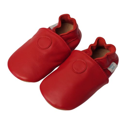 Plain Red Rubber Sole Shoes