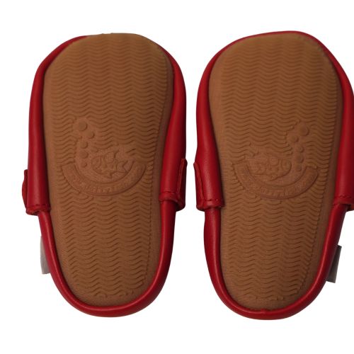 Red T-Bar Rubber Sole Shoes