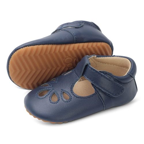 Navy 'Emily' T-bar Toddler Shoes