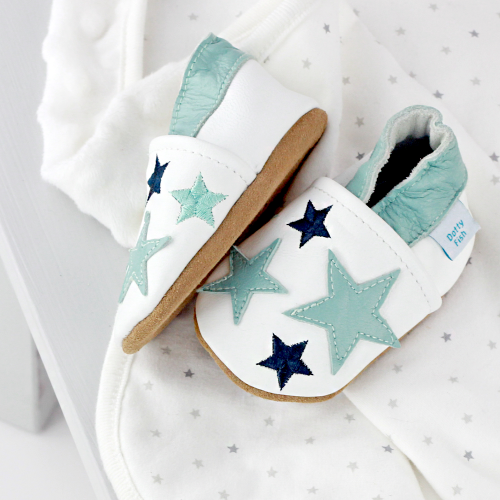 Blue Twinkle Stars Soft Sole Shoes