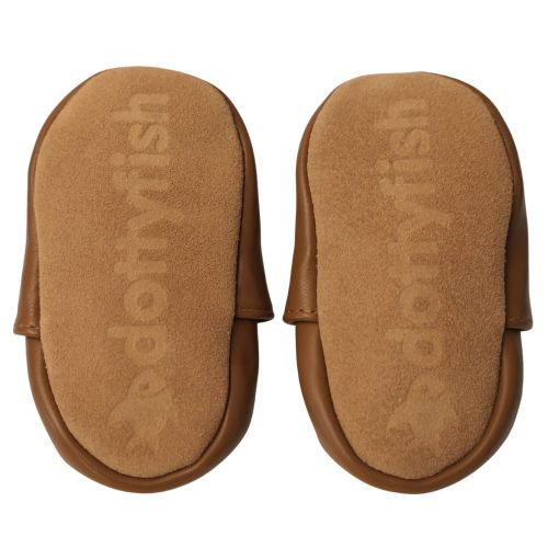 Plain Tan Brown Soft Sole Shoes