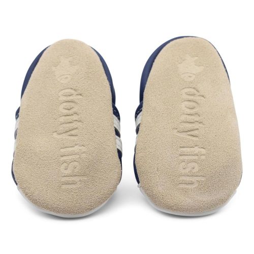 Signature non-slip suede sole for Dotty Fish baby shoes 