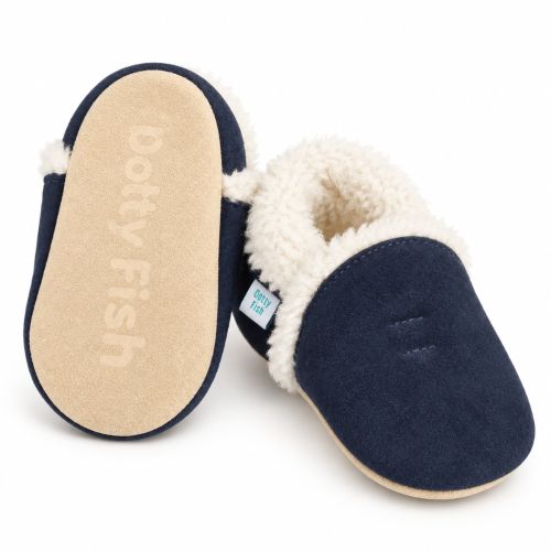 Navy Slippers