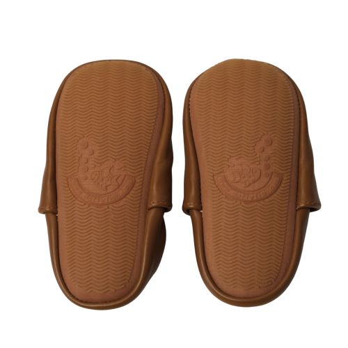 Plain Tan Brown Rubber Sole Shoes