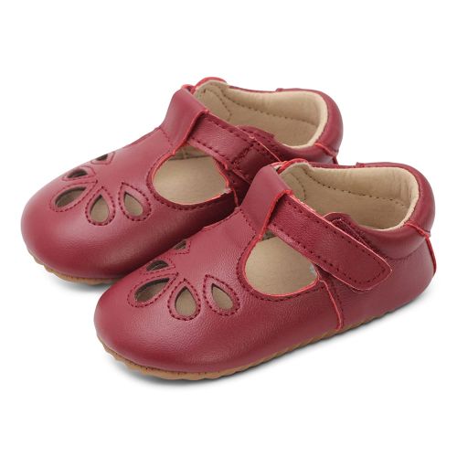 Classic Pre-Walker Baby Shoes - Red T-bar