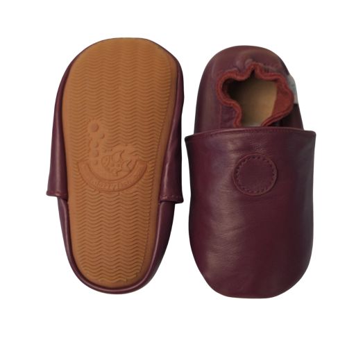 Plain Grape Rubber Sole Shoes