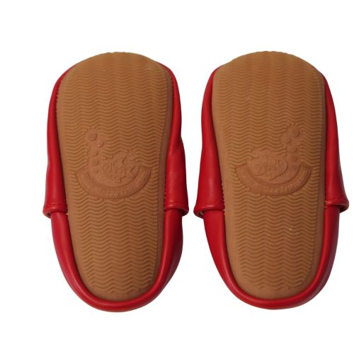 Plain Red Rubber Sole Shoes