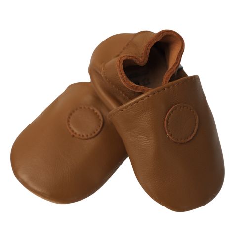 Plain Tan Brown Soft Sole Shoes