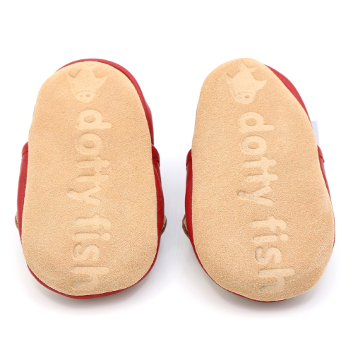 Plain Red Soft Sole Shoes