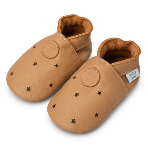 Mocha Stars Soft Sole Shoes