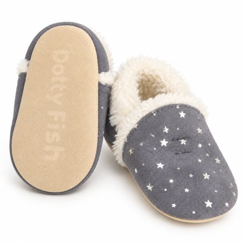 Silver Stars Slippers