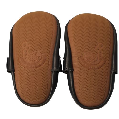 Navy T-Bar Rubber Sole Shoes