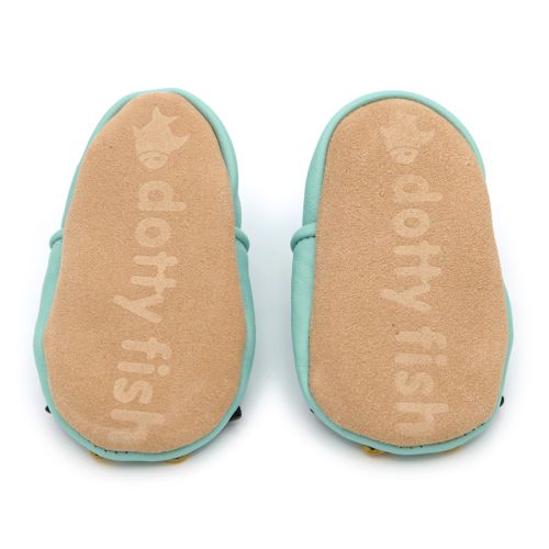 Dotty Fish non-slip suede sole - Percy Penguin soft leather baby and toddler shoes
