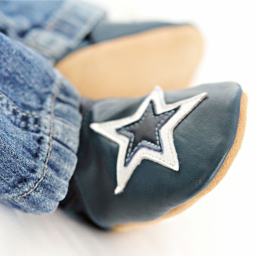Navy Star Soft Sole Shoes