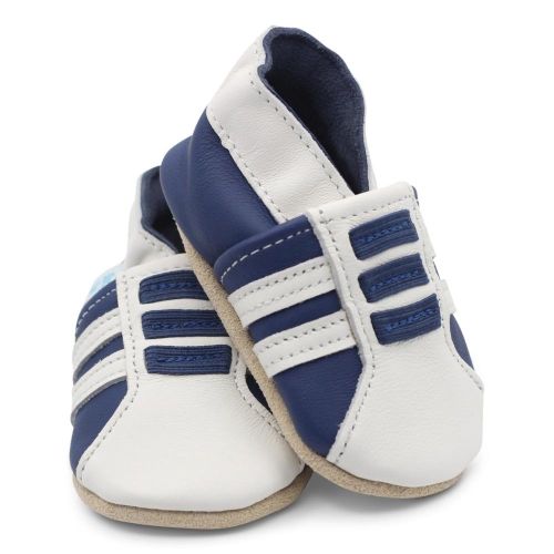 Soft leather baby trainers from Dotty Fish 