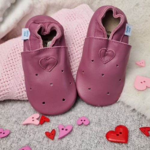 Rose Love Hearts Rubber Sole Shoes