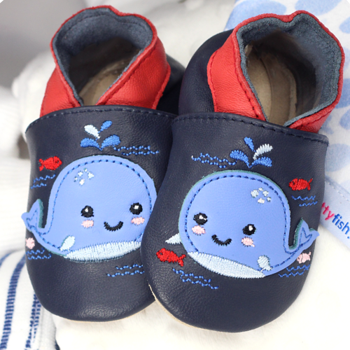 Splashy the Whale Soft Sole Shoes