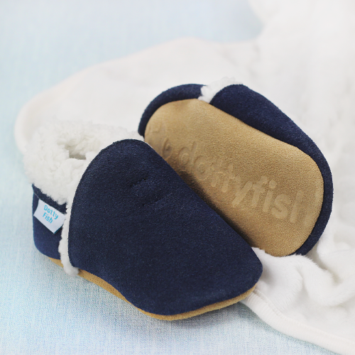 Navy Soft Sole Slippers