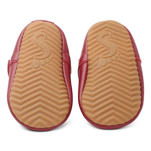 Red T-Bar Rubber Soles