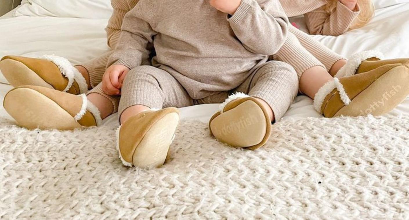 Snuggle Suede Slippers for Babies and Young Children