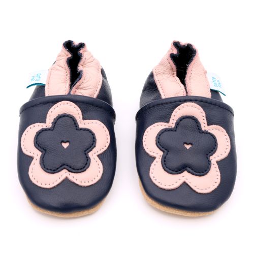 & Pink Pansy Soft Sole Shoes