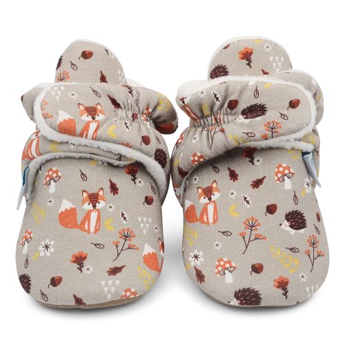 Woodland Animals Cotton Booties
