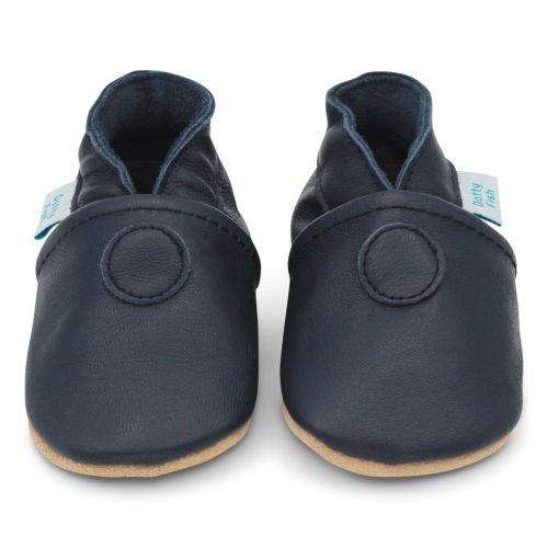 Dotty Fish Plain Navy | Soft Sole Shoes, barefoot shoe