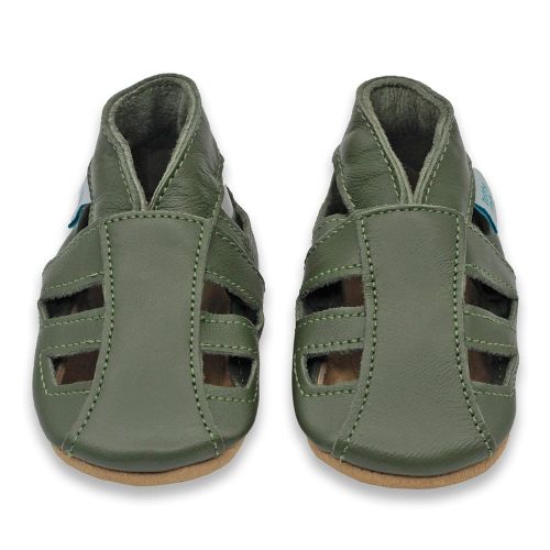 Khaki Green Sandals Soft Sole Summer Shoes