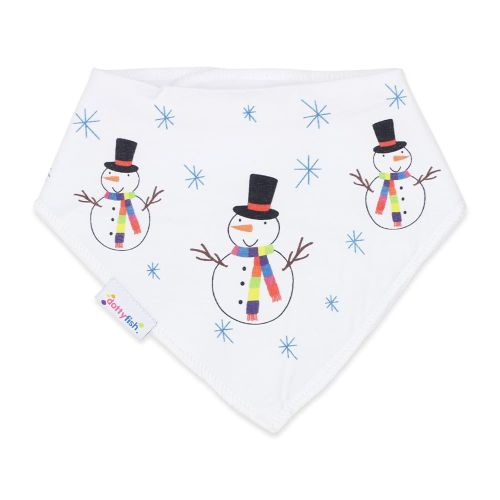 Jolly Snowman Bib Organic Cotton Bibs