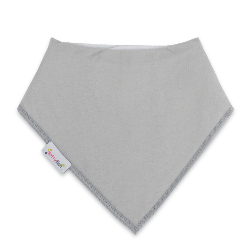 Light Grey Bib Organic Cotton Bibs