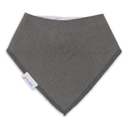 Dark Grey Bib Organic Cotton Bibs