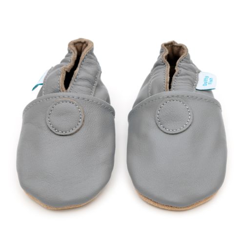 Dotty Fish Plain Light Grey | Soft Sole Shoes, barefoot shoe