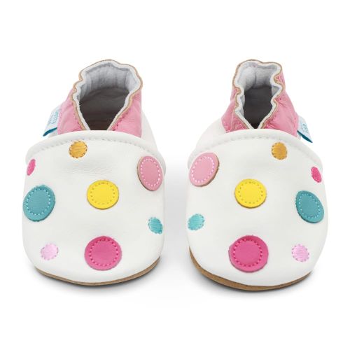 Dotty Fish White Spotty Dotty | Soft Sole Shoes, barefoot shoe