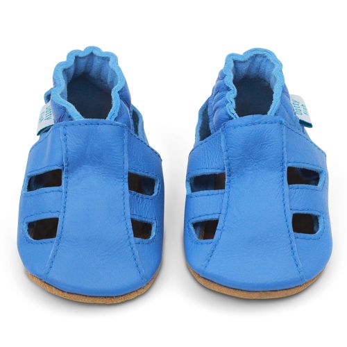 Blue Sandals | Soft Sole Summer Shoes | Dotty Fish
