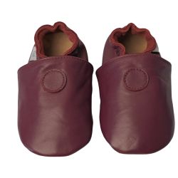 Plain Grape Rubber Sole Shoes