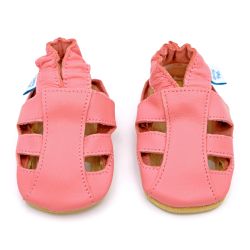 Dotty Fish Soft Leather Infant Toddler Sandals. 